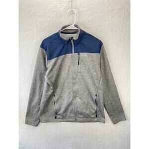 Orvis Jacket Men’s M Gray Full‎ Zip Bonded Mesh Outdoor Casual Fishing